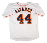 Yordan Alvarez Houston Signed White Baseball Jersey 2019 AL ROY BAS