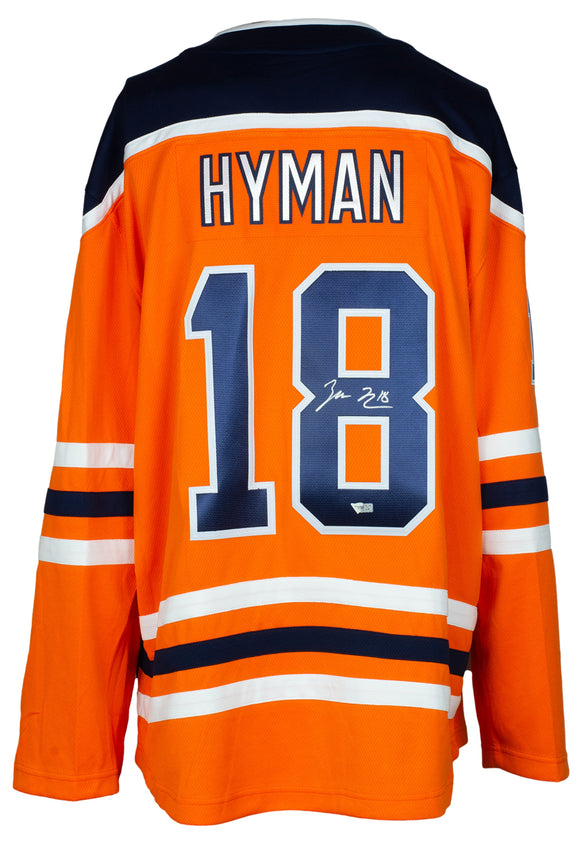Zach Hyman Signed Fanatics Edmonton Oilers Hockey NHL Jersey Fanatics Sports Integrity
