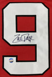Zach Parise Signed Custom Red Pro-Style Hockey Jersey LOJO Hologram Sports Integrity