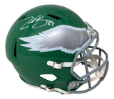Zack Baun Signed Philadelphia Eagles FS Kelly Green Speed Replica Helmet BAS
