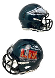 Zack Baun Signed Philadelphia Eagles Super Bowl 59 Mini Speed Helmet BAS