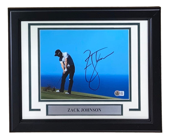 Zack Johnson Signed Framed 8x10 PGA Golf Photo BAS