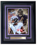 Zay Flowers Signed Framed 11x14 Baltimore Ravens Collage Photo BAS