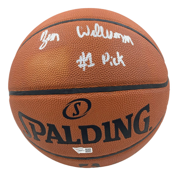 Zion Williamson Signed NBA Spalding Official Game Basketball #1 Pick Fanatics