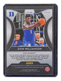Zion Williamson 2019 Panini Prizm Draft Picks #64 Holographic Rookie Card