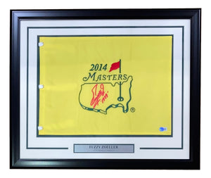 Fuzzy Zoeller Signed Framed 2014 Masters Golf Flag 1979 Inscribed BAS Sports Integrity