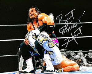 Bret Hitman Hart Signed 8x10 WWE Photo JSA ITP