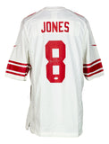 Daniel Jones Signed New York Giants White Nike On Field Football Jersey BAS ITP Sports Integrity