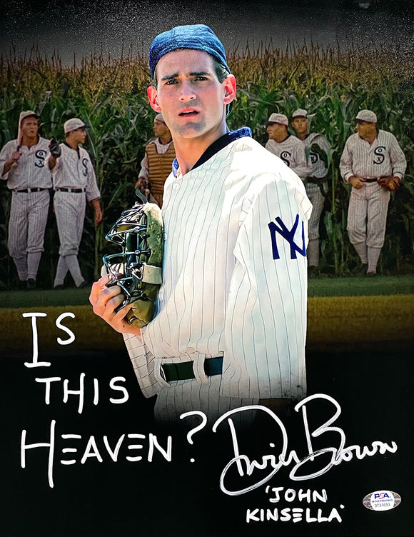 Dwier Brown Signed 11x14 Field Of Dreams Spotlight Photo Is This Heaven? PSA Hologram