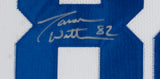 Jason Witten Signed Framed 36x42 Custom White Football Jersey BAS