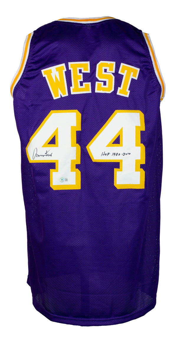 Kobe Bryant Signed Framed Custom Purple Basketball Stat Jersey BAS+PSA