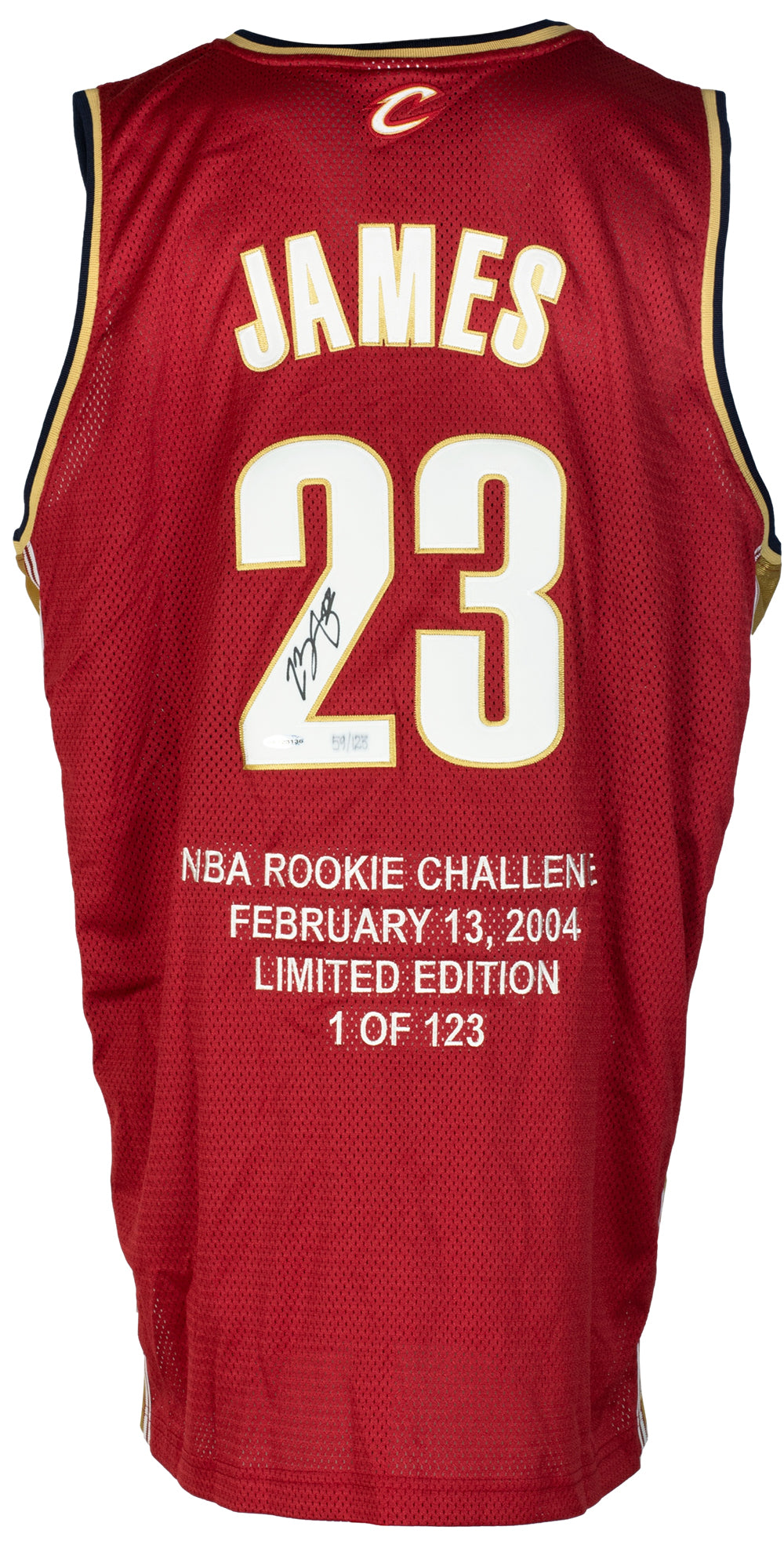 2000's LeBron James Signed Cleveland Cavaliers UDA Throwback Jersey, Lot  #53247