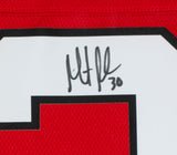 Martin Brodeur Signed Framed Red Custom Pro Style Hockey Jersey JSA Sports Integrity