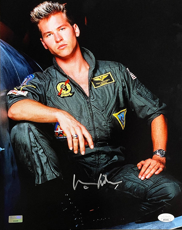 Val Kilmer Signed 11x14 Top Gun Iceman Photo JSA Sports Integrity